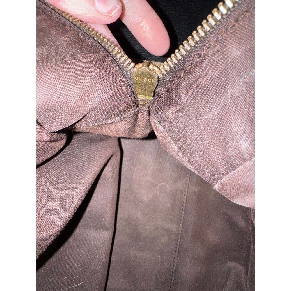 Authentic Vintage Gucci Horsebit GG Canvas Boston Satchel Bag - Picture 15 of 15